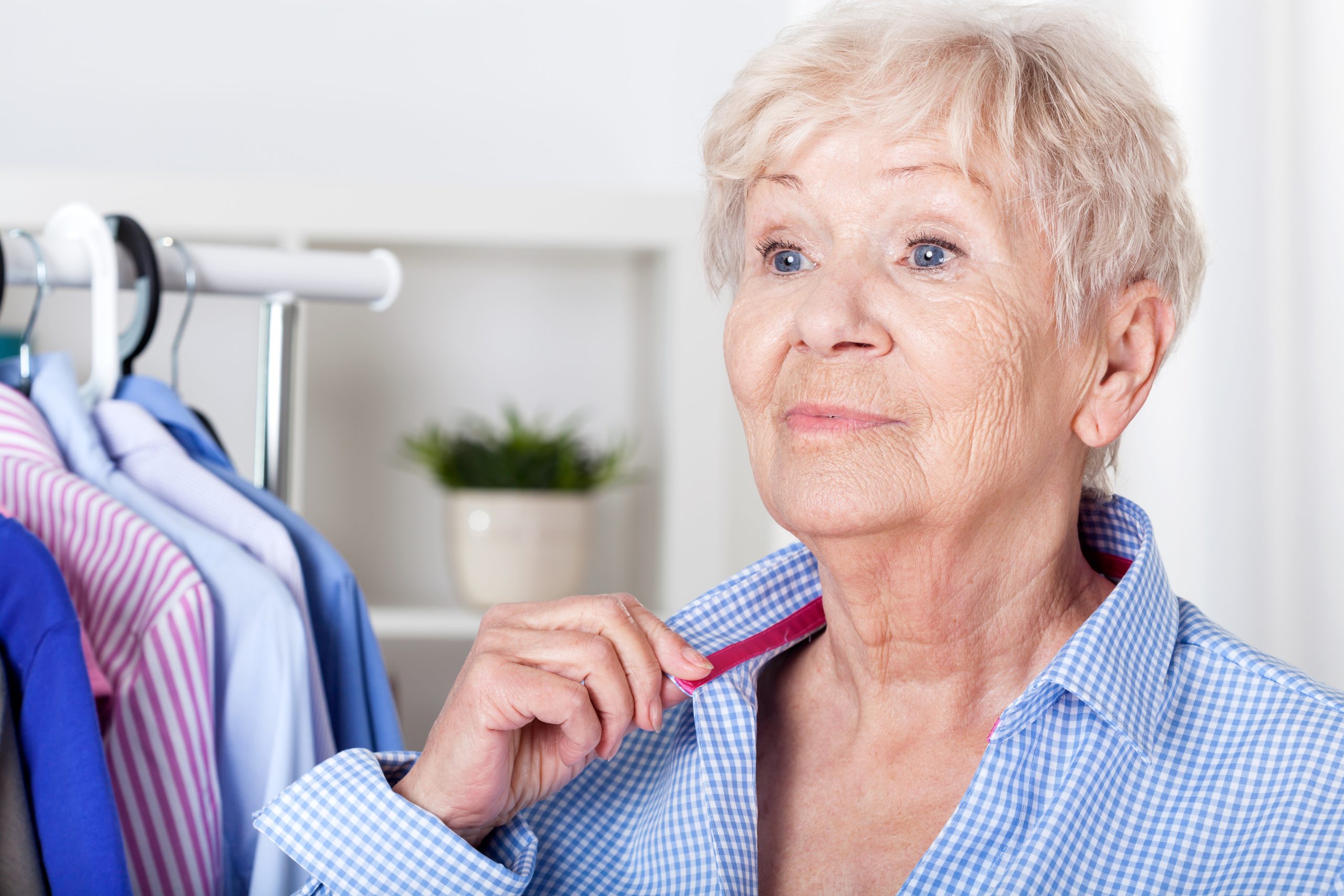 Senior lady wearing shirt